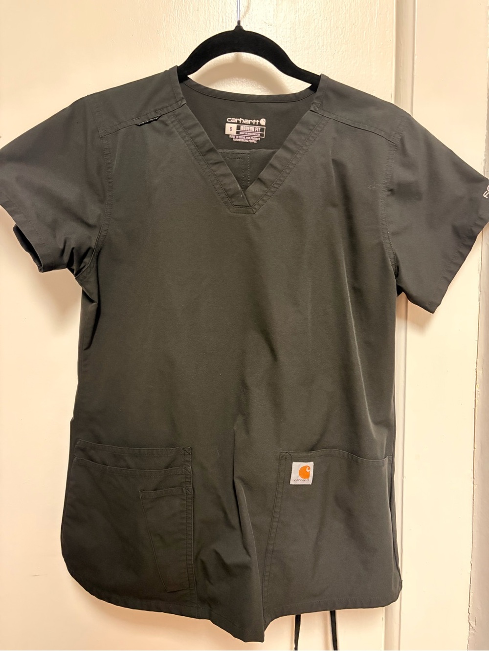 Carhartt Force Black Scrub Top
